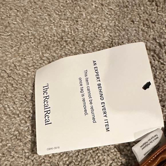 Tory Burch Brown Leather Gloves with Bow Detail - Picture 3 of 8